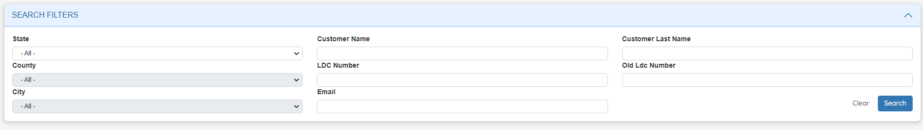Search Filters